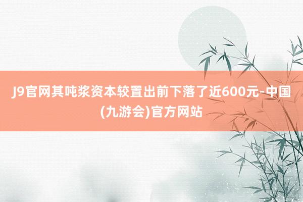 J9官网其吨浆资本较置出前下落了近600元-中国(九游会)官方网站
