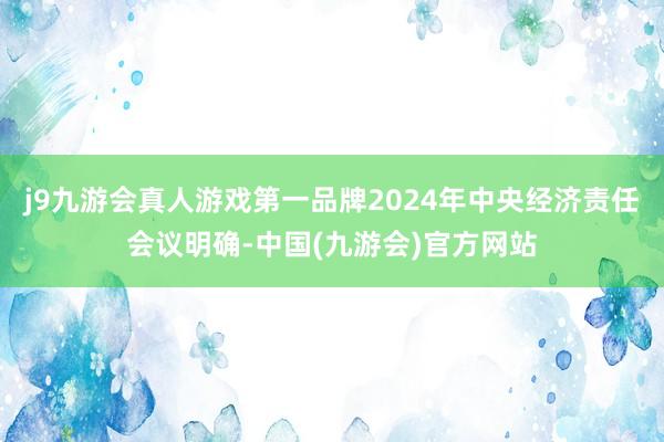 j9九游会真人游戏第一品牌2024年中央经济责任会议明确-中国(九游会)官方网站